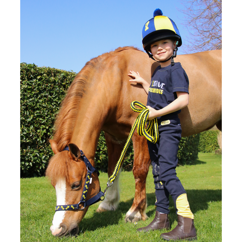 Little Knight Be Brave T-Shirt - Navy/Yellow-4